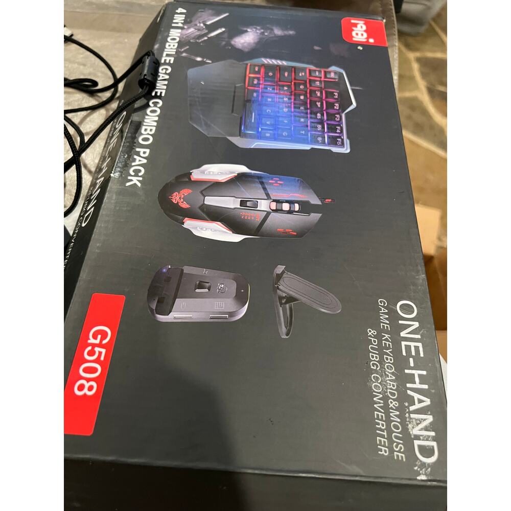 Half Hand Gaming Keyboard And Mouse Combo Laelr 35 Keys PUBG Wired Mechanical RG - Picture 17 of 17